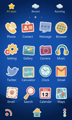 Screenshot of the application Papertown Super Theme GO - #5