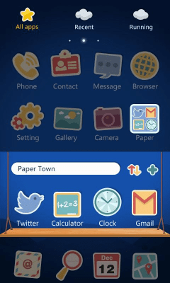 Screenshot of the application Papertown Super Theme GO - #8