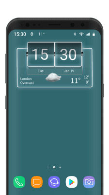 Screenshot of the application 3D Flip Clock Theme Pack 04 - #1