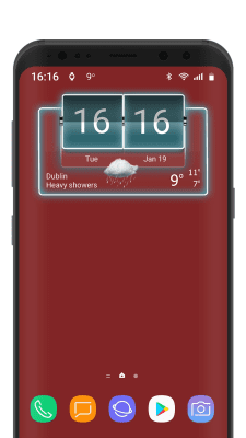 Screenshot of the application 3D Flip Clock Theme Pack 04 - #7