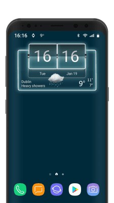 Screenshot of the application 3D Flip Clock Theme Pack 04 - #8