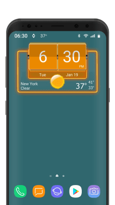 Screenshot of the application 3D Flip Clock Theme Pack 05 - #1