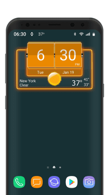 Screenshot of the application 3D Flip Clock Theme Pack 05 - #3