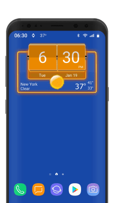Screenshot of the application 3D Flip Clock Theme Pack 05 - #4