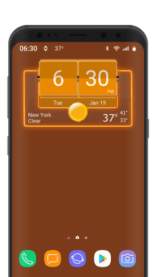 Screenshot of the application 3D Flip Clock Theme Pack 05 - #6