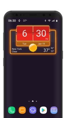 Screenshot of the application 3D Flip Clock Theme Pack 05 - #8
