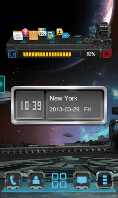 Screenshot of the application Next Clock Widget - #3