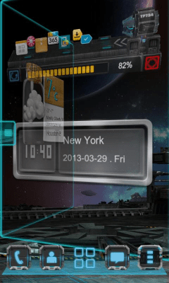 Screenshot of the application Next Clock Widget - #4