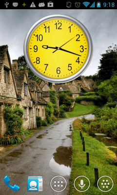 Screenshot of the application Yellow clock (Wallpapyrus pro) - #1