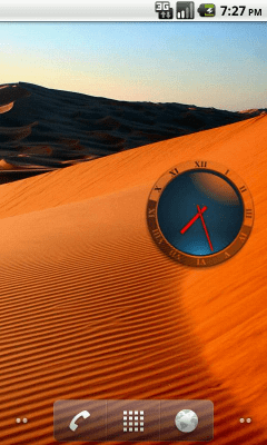 Screenshot of the application Transparent Analog Clock - #3