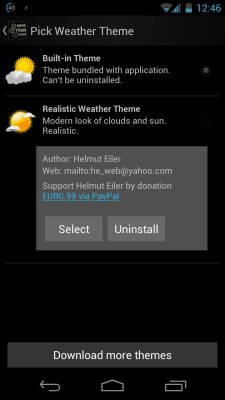 Screenshot of the application Thousand Clock Widgets - #4