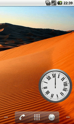 Screenshot of the application One Hand Clock - #3