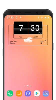 Screenshot of the application 3D Flip Clock Theme Pack 06 - #6
