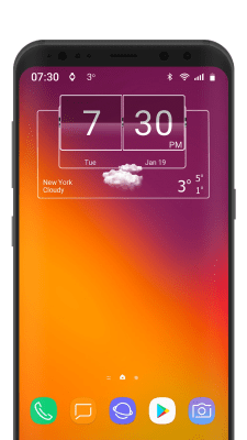 Screenshot of the application 3D Flip Clock Theme Pack 06 - #7