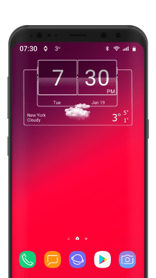 Screenshot of the application 3D Flip Clock Theme Pack 06 - #8