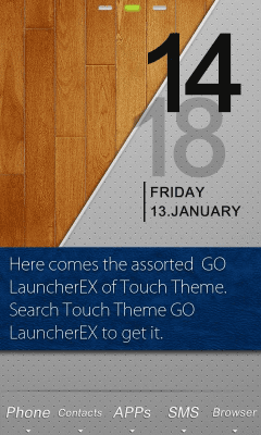 Screenshot of the application Touch Theme GO Locker - #2