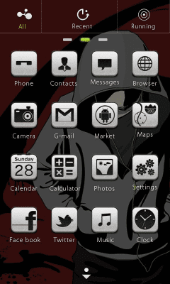 Screenshot of the application Touch Theme GO Locker - #4