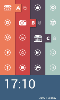 Screenshot of the application Launcher 8 theme:Simple Style - #2