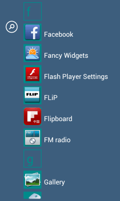 Screenshot of the application Launcher 8 theme:Simple Style - #3