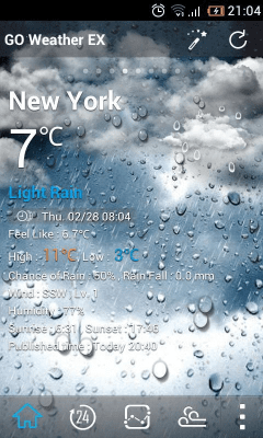 Screenshot of the application Classic GOWeather Reward Theme - #3