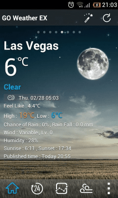 Screenshot of the application Classic GOWeather Reward Theme - #5