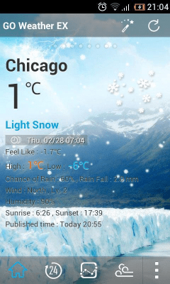 Screenshot of the application Classic GOWeather Reward Theme - #6