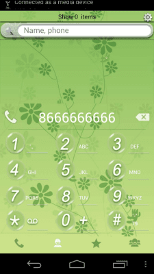 Screenshot of the application RocketDial Spring Theme - #1