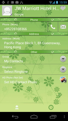 Screenshot of the application RocketDial Spring Theme - #2
