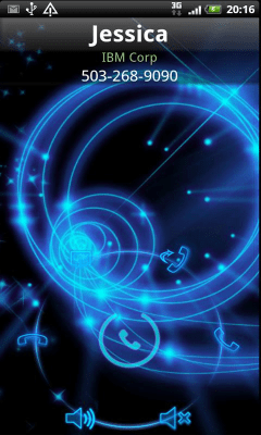 Screenshot of the application Rocket CallerID Neon Theme - #2