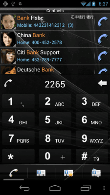 Screenshot of the application RocketDial HTC Sense Theme - #1