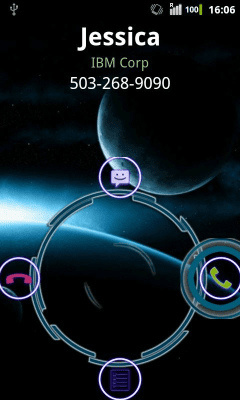 Screenshot of the application Rocket CallerID Holo Theme - #2