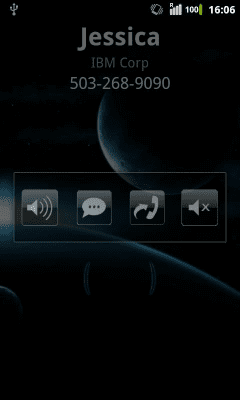 Screenshot of the application Rocket CallerID Holo Theme - #3