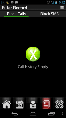 Screenshot of the application Rocket Blocker (SMS/Calls) - #4