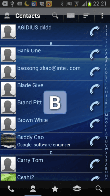 Screenshot of the application RocketDial Dialer & Contacts - #3