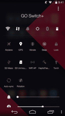 Screenshot of the application GO Switch+ - #3