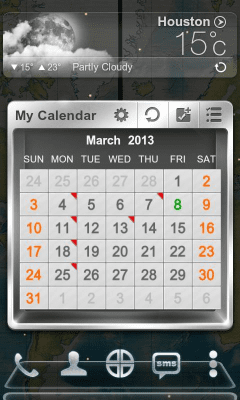 Screenshot of the application Next Calendar Widget - #1