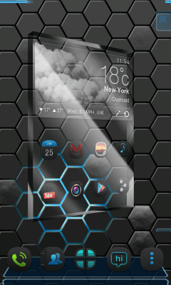 Screenshot of the application Next honeycomb live wallpaper - #1