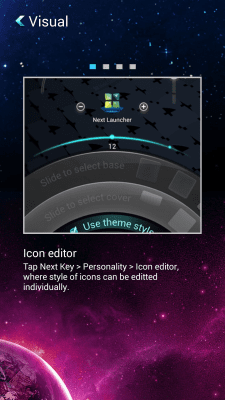 Screenshot of the application Next Launcher 3D Manuals - #4