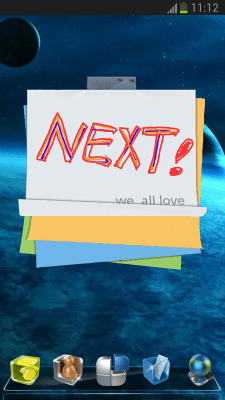 Screenshot of the application Next Launcher 3D Note Widget - #1