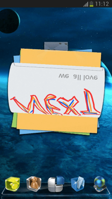 Screenshot of the application Next Launcher 3D Note Widget - #4