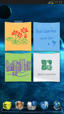 Screenshot of the application Next Launcher 3D Note Widget - #5