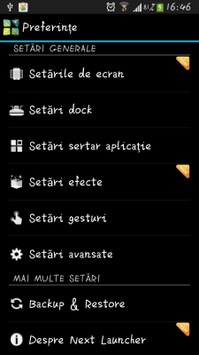 Screenshot of the application Next Launcher Romanian Language - #3