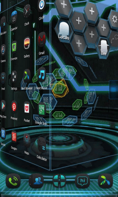 Screenshot of the application Next Technology Theme 3D LWP - #3