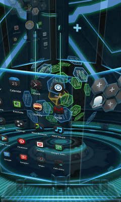 Screenshot of the application Next Technology Theme 3D LWP - #4