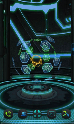 Screenshot of the application Next Technology Theme 3D LWP - #6