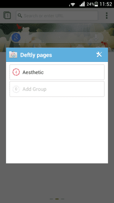 Screenshot of the application Deft Pages for Next Browser - #1