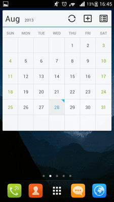 Screenshot of the application GO Calendar+ - #2
