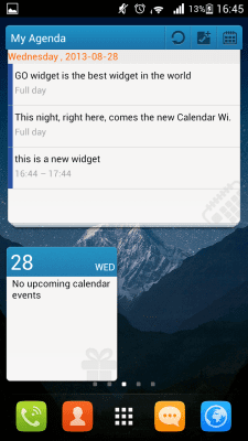 Screenshot of the application GO Calendar+ - #3
