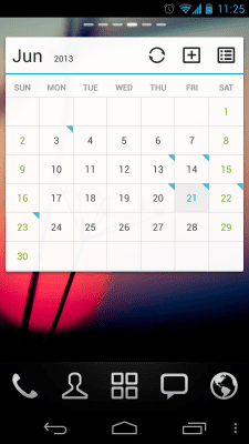 Screenshot of the application GO Calendar Widget - #1