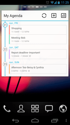 Screenshot of the application GO Calendar Widget - #2